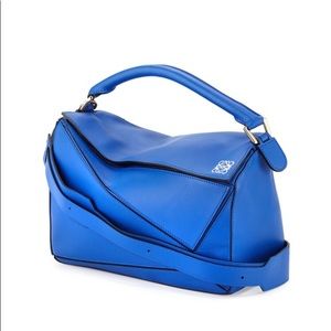 Loewe Puzzle Bag Medium in Cobalt